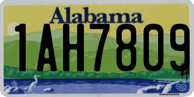 AL license plate 1AH7809