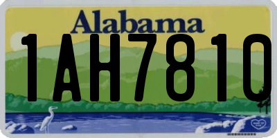 AL license plate 1AH7810