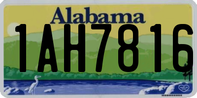 AL license plate 1AH7816