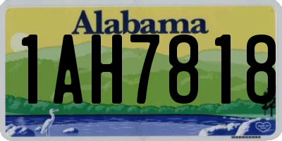 AL license plate 1AH7818