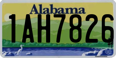 AL license plate 1AH7826
