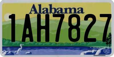 AL license plate 1AH7827