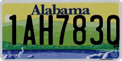 AL license plate 1AH7830