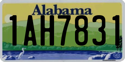 AL license plate 1AH7831