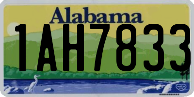 AL license plate 1AH7833