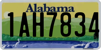 AL license plate 1AH7834
