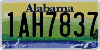 AL license plate 1AH7837