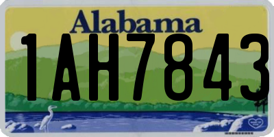 AL license plate 1AH7843