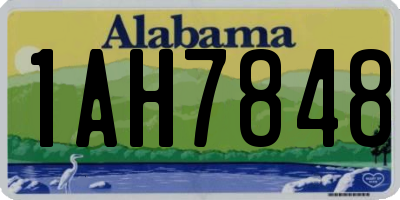 AL license plate 1AH7848