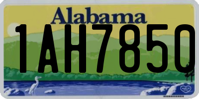 AL license plate 1AH7850