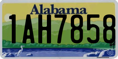 AL license plate 1AH7858
