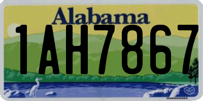 AL license plate 1AH7867