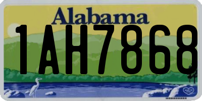 AL license plate 1AH7868