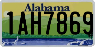 AL license plate 1AH7869