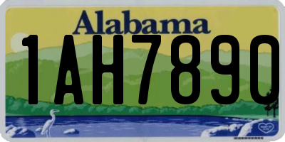AL license plate 1AH7890
