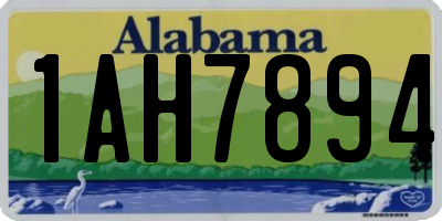 AL license plate 1AH7894