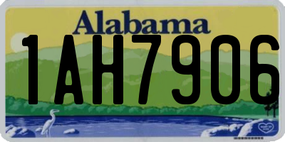 AL license plate 1AH7906