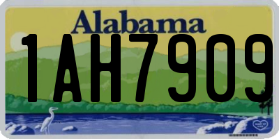 AL license plate 1AH7909
