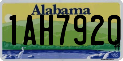AL license plate 1AH7920