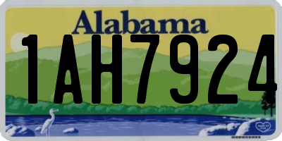AL license plate 1AH7924