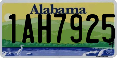 AL license plate 1AH7925