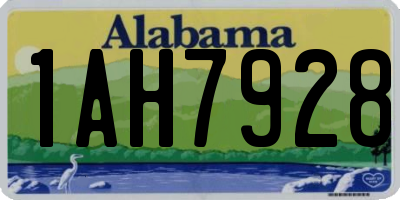 AL license plate 1AH7928