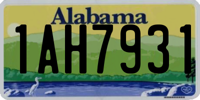 AL license plate 1AH7931