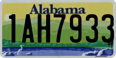 AL license plate 1AH7933