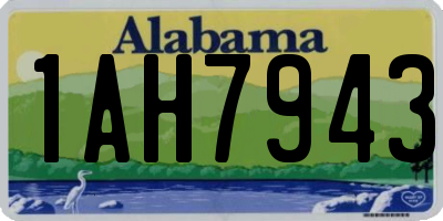 AL license plate 1AH7943