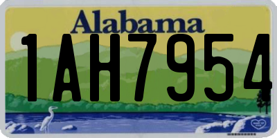 AL license plate 1AH7954