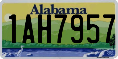 AL license plate 1AH7957
