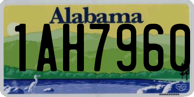 AL license plate 1AH7960