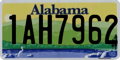 AL license plate 1AH7962