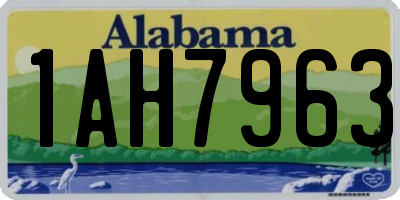 AL license plate 1AH7963