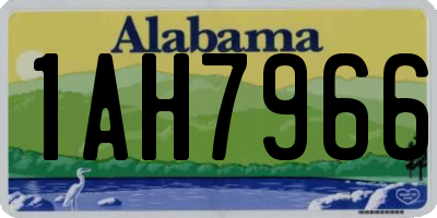 AL license plate 1AH7966