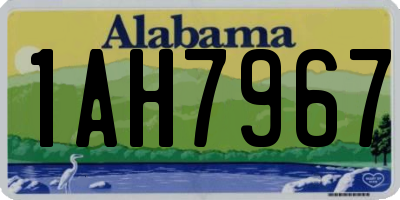 AL license plate 1AH7967