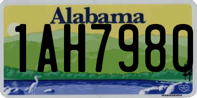 AL license plate 1AH7980