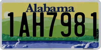 AL license plate 1AH7981