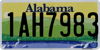 AL license plate 1AH7983