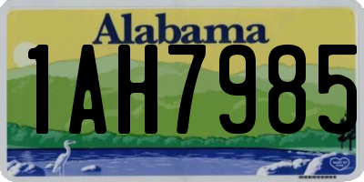 AL license plate 1AH7985