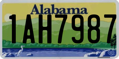 AL license plate 1AH7987