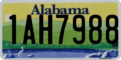 AL license plate 1AH7988