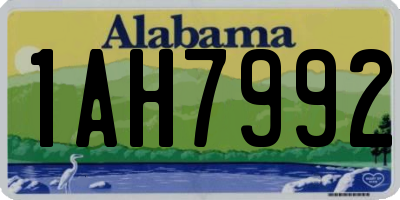AL license plate 1AH7992