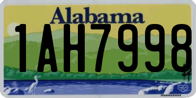 AL license plate 1AH7998