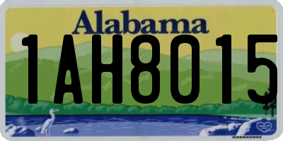 AL license plate 1AH8015
