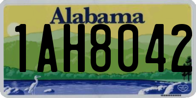 AL license plate 1AH8042