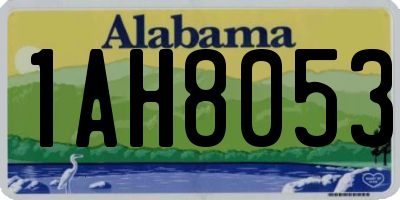 AL license plate 1AH8053