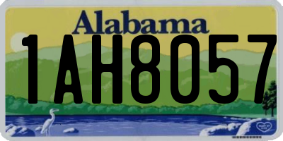 AL license plate 1AH8057