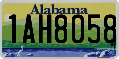 AL license plate 1AH8058