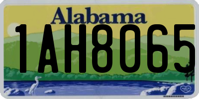 AL license plate 1AH8065